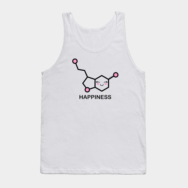 Happiness cute serotonine Tank Top by Pendientera